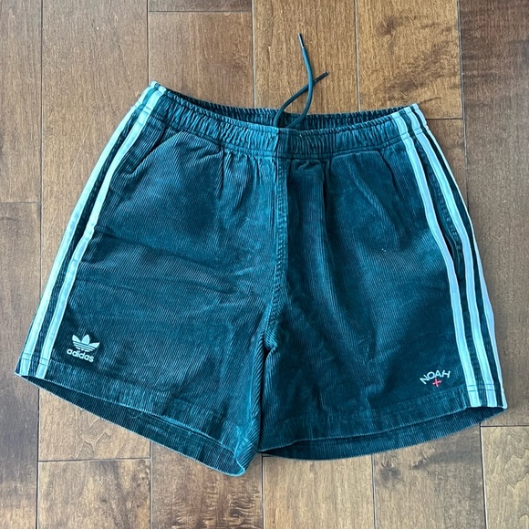 Noah x Adidas Green Corduroy Hybrid Shorts
